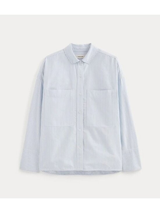 Everlane Tops - Everlane The Boxy Oxford Shirt Women's Size Medium in Blue & White Stripe NWT!